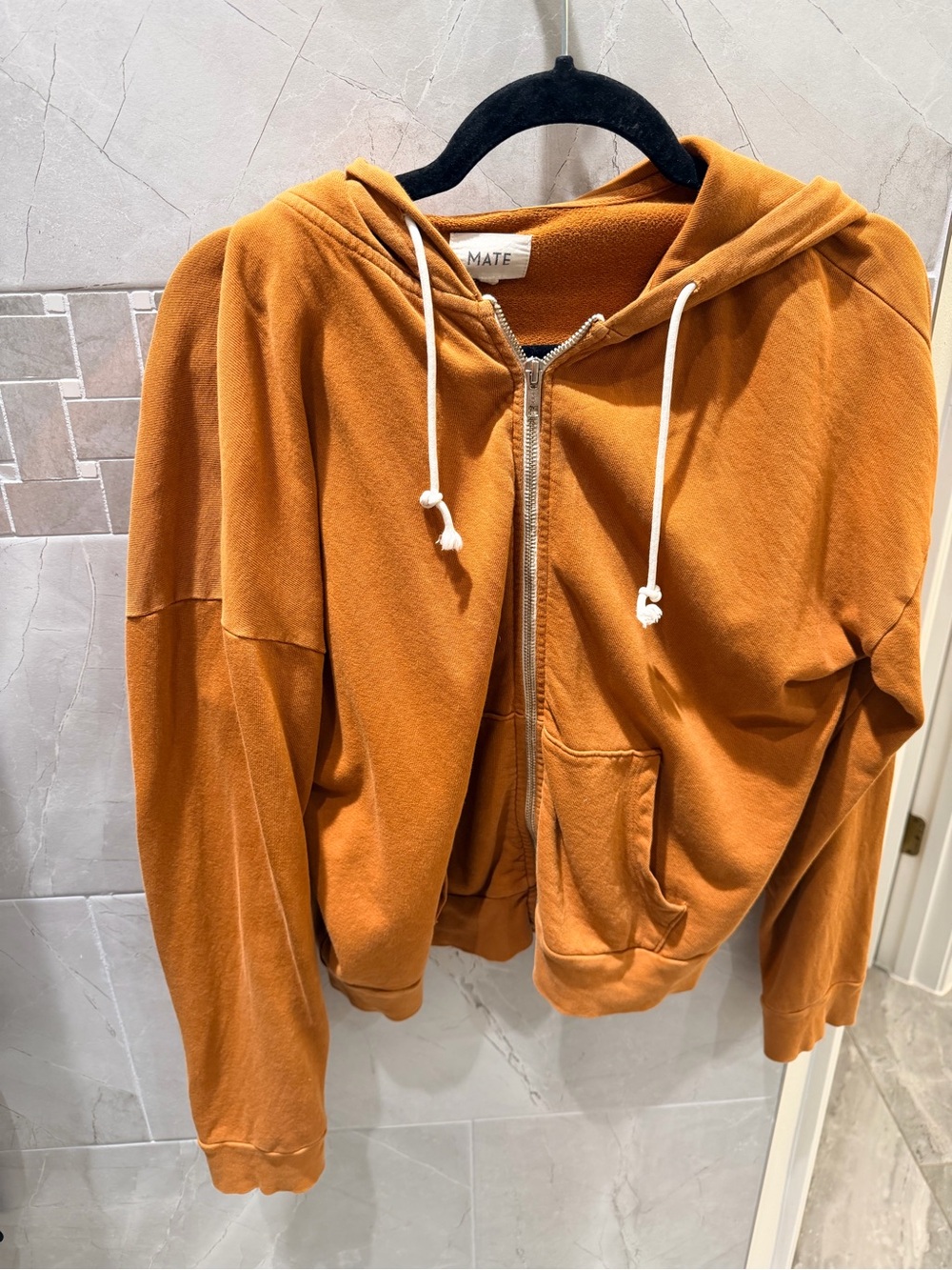 MATE Rust Zip-Up Hoodie with Drawstring